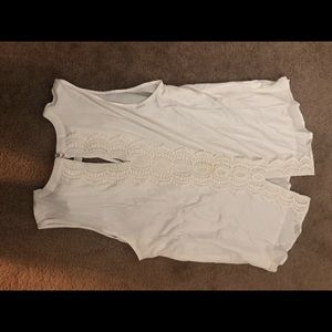 Pale sky brand crochet top